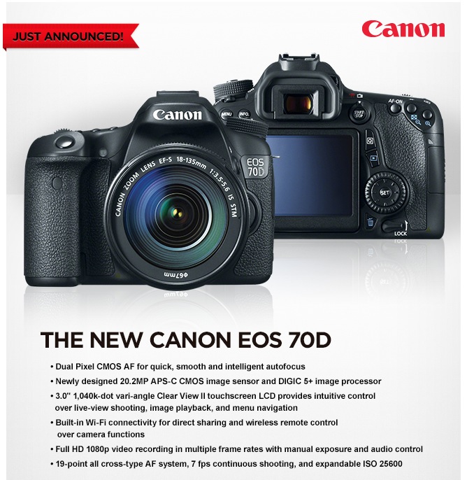 New Canon 70D